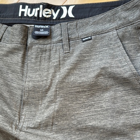 Hurley Gray/green Athletic Style shorts - Picture 3 of 5